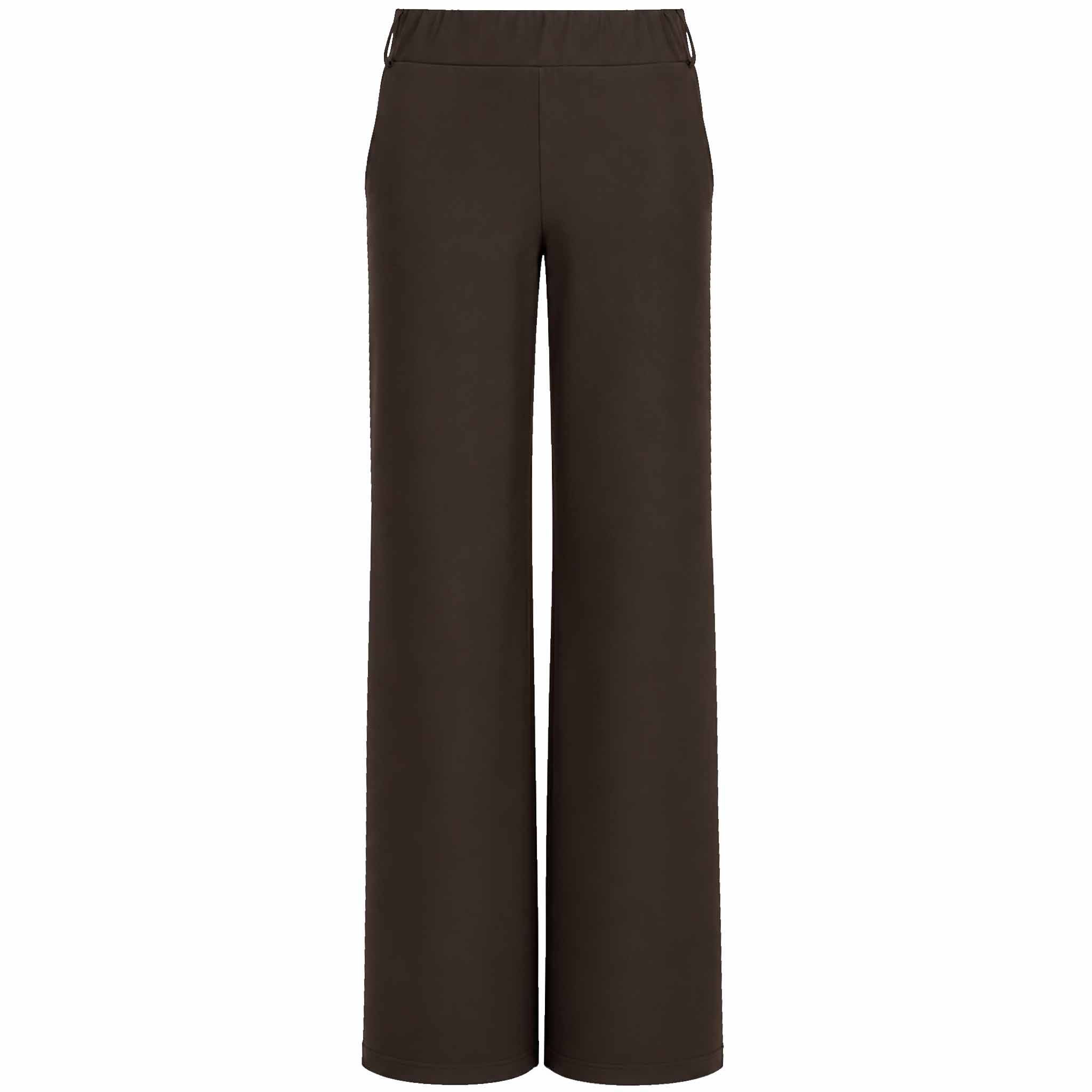 Tall Only-M Broek Sporty Wijd Donkerbruin | voorzijde | lengte 36