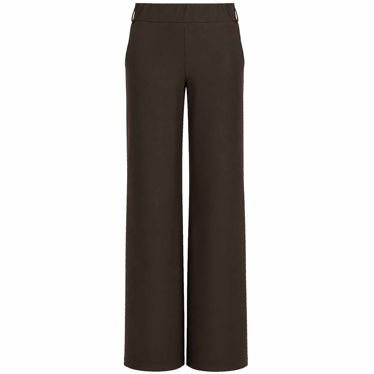 Tall Only-M Broek Sporty Wijd Donkerbruin | voorzijde | lengte 36