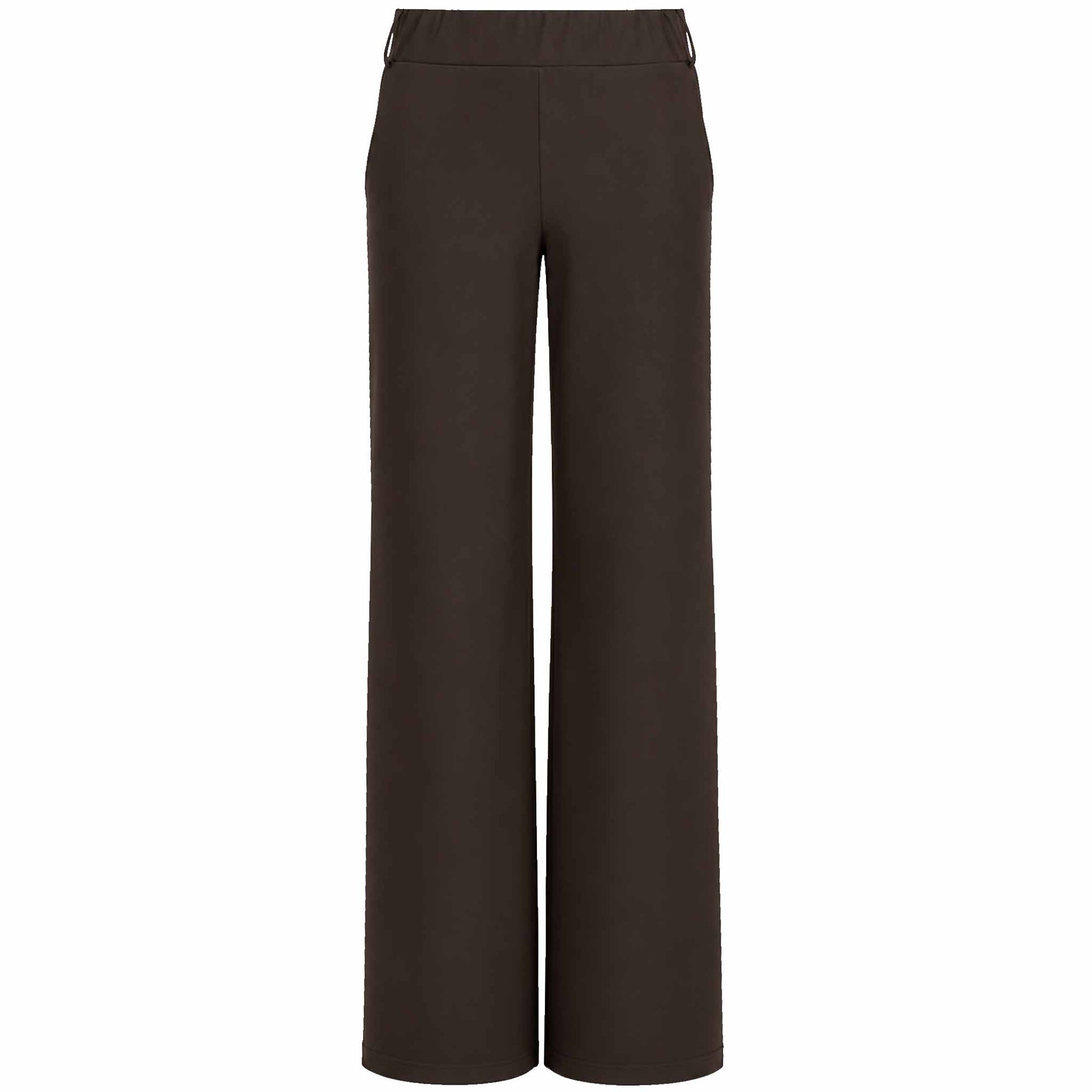 Tall Only-M Broek Sporty Wijd Donkerbruin | voorzijde | lengte 36