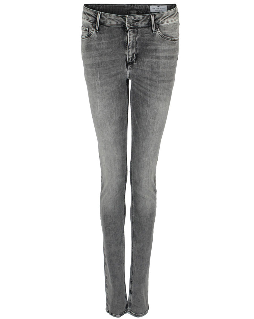 Tall Cross Jeans Alan Grey washed - lange vrouwen