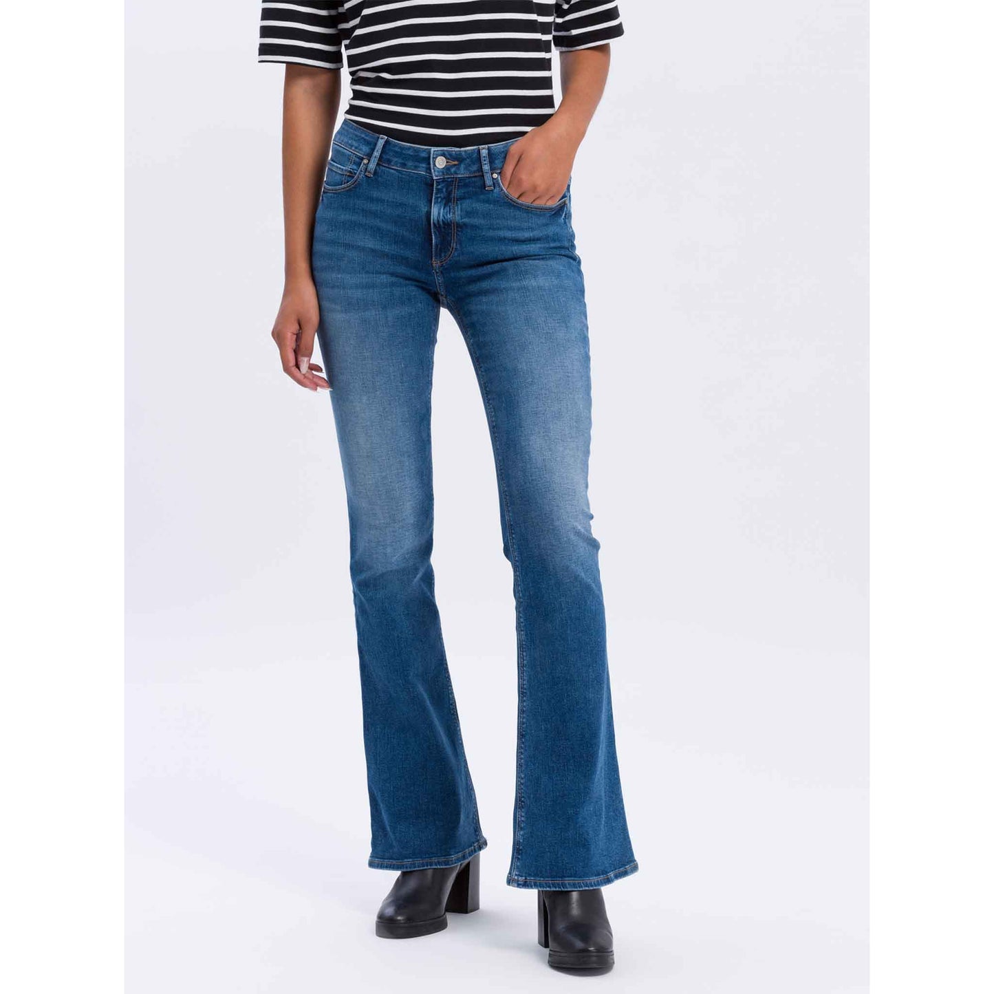Cross Jeans Faye Midden Blauw