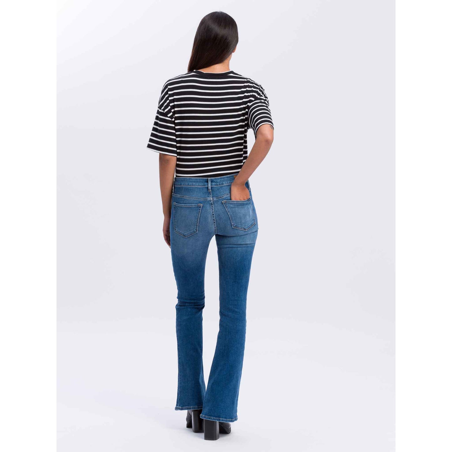 Cross Jeans Faye Midden Blauw