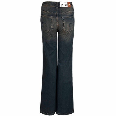 DNM Pure Bobby Choc Brown wash, tall kleding voor lange dames, achteraanzicht