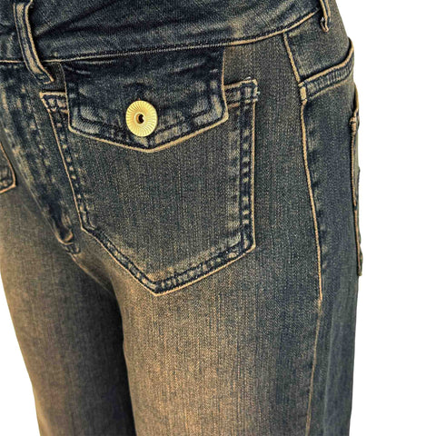 DNM Pure Bobby Choc Brown wash, tall kleding voor lange vrouwen, vooraanzicht