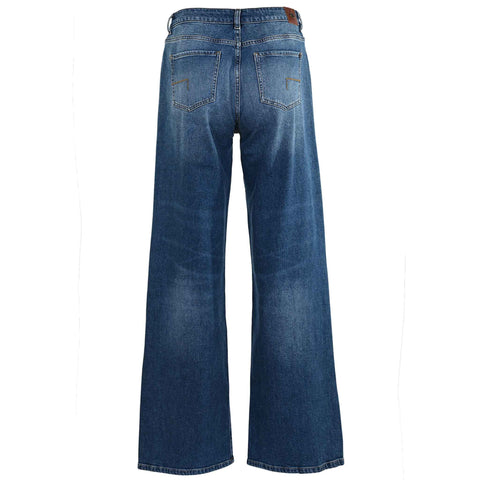 DNM Pure Cooper Base Hemp Blue, tall kleding voor lange dames, achteraanzicht
