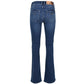 DNM Pure Jeans lange vrouwen Flynn Flap Auth Blue - Tall jeans