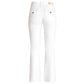 DNM Pure Jeans lange vrouwen Flynn Flap Wit