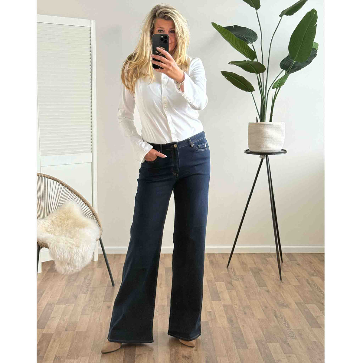 DNM Pure Franky Night Blue, tall kleding voor lange vrouwen