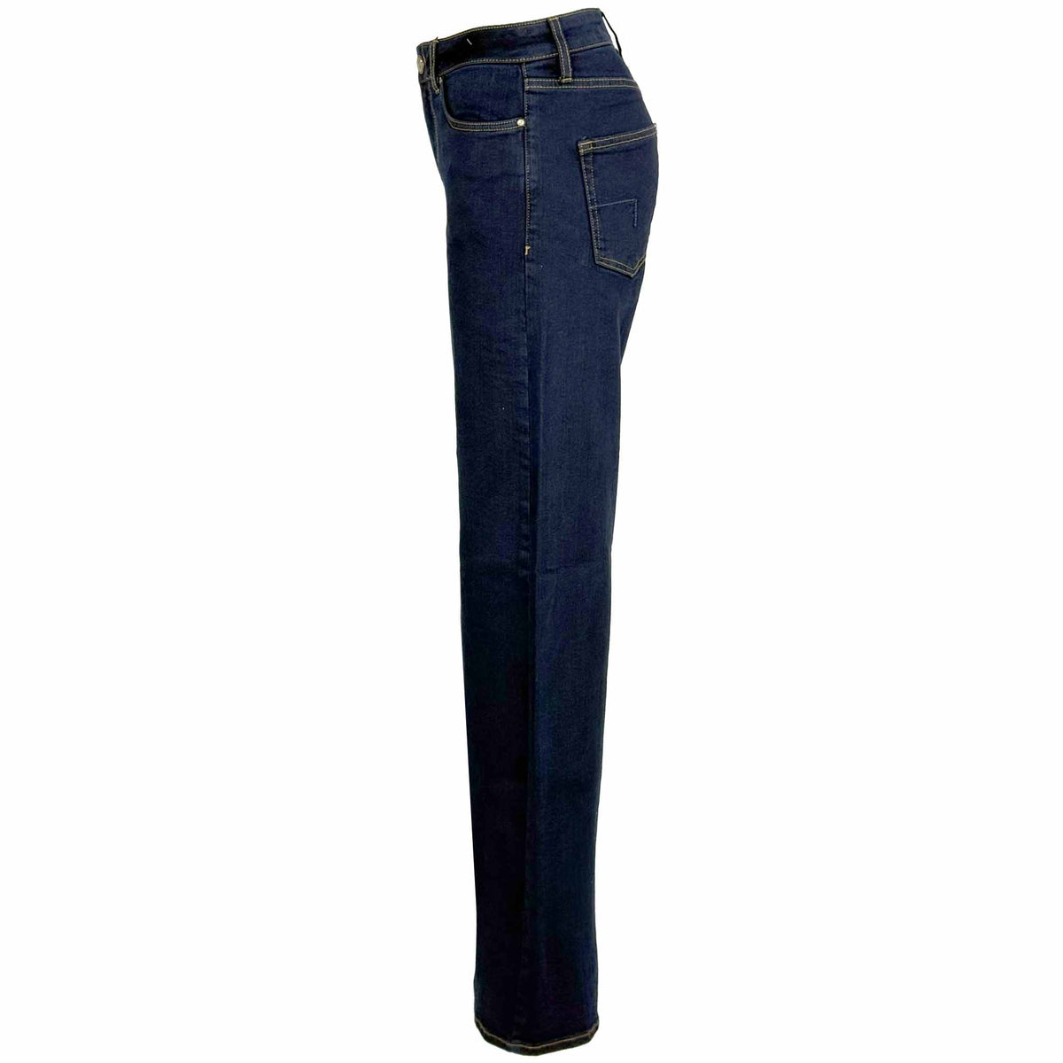 DNM Pure Franky Night Blue, kleding voor lange vrouwen, zijaanzicht