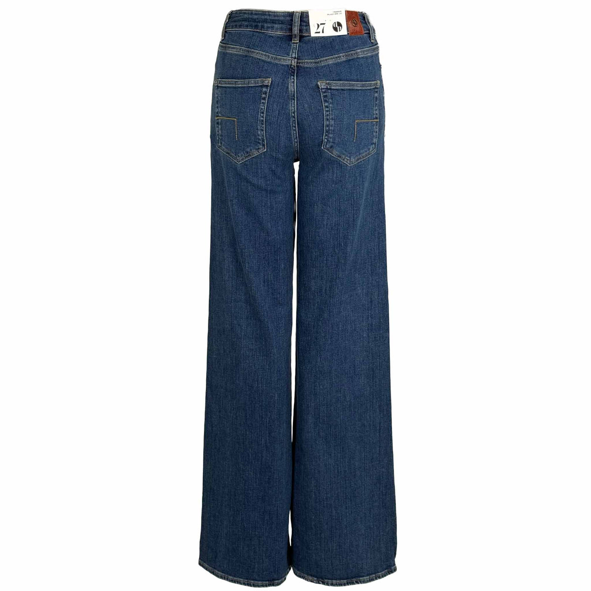 DNM Pure Franky True Blue, tall kleding voor lange dames, achteraanzicht