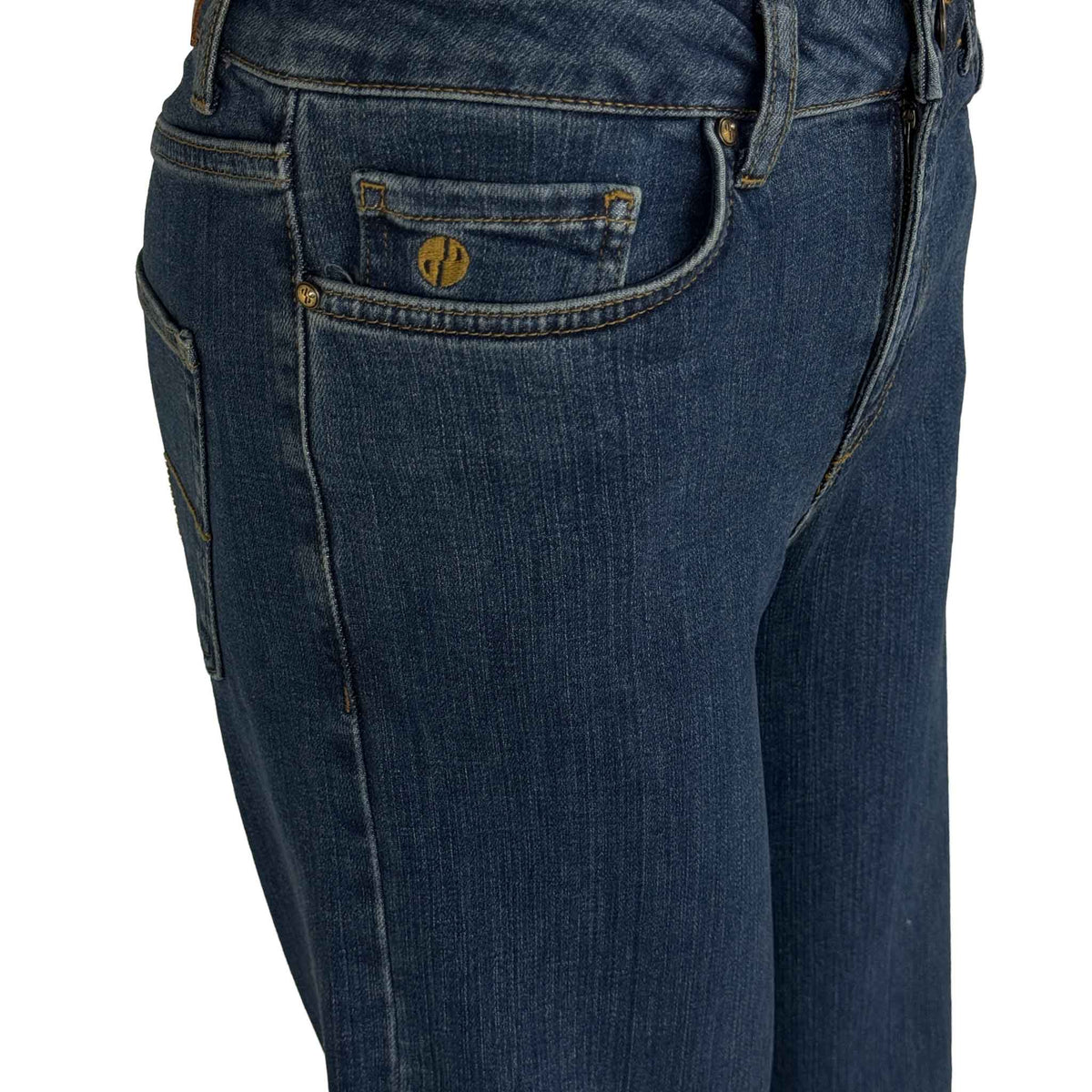 DNM Pure Franky True Blue, tall kleding voor lange vrouwen, vooraanzicht