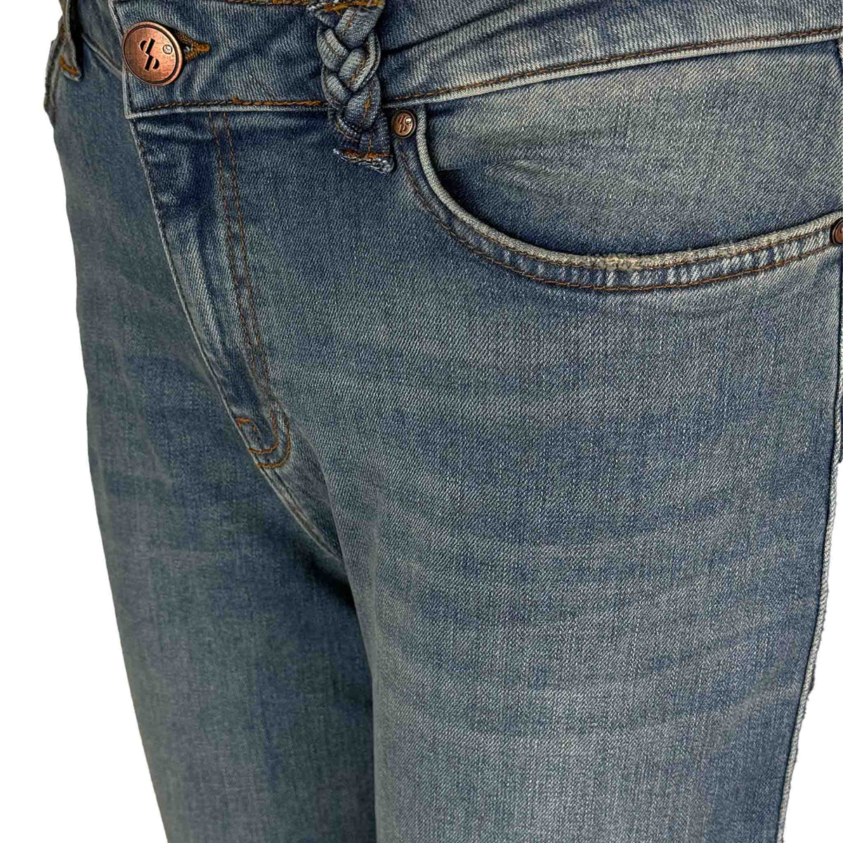 DNM Pure Hayden Muddy Blue, tall kleding voor lange vrouwen