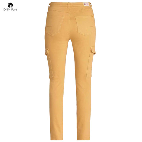 DNM Pure Cargo Honey, tall kleding voor lange dames, achteraanzicht