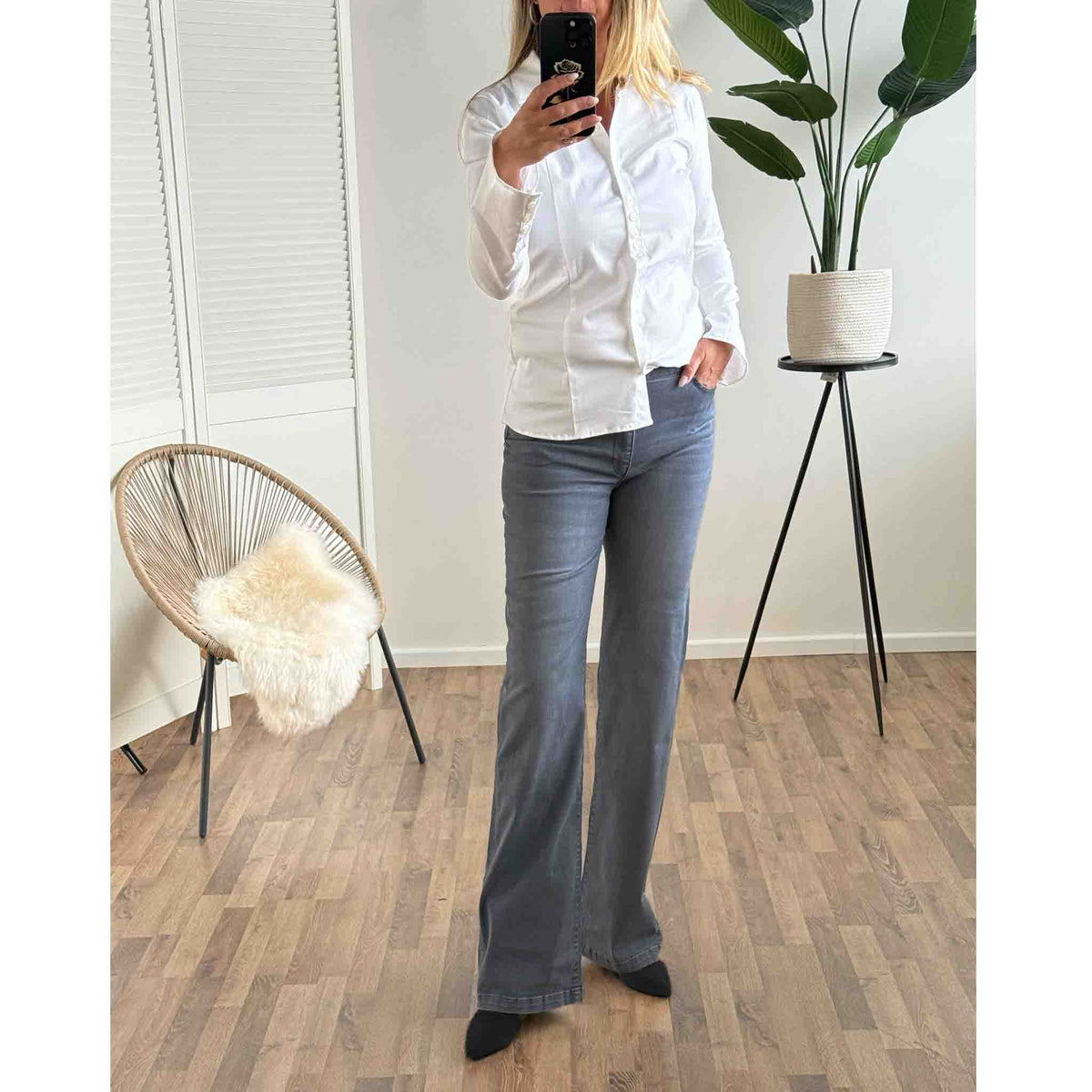 DNM Pure Shirley Greyish, tall kleding voor lange vrouwen