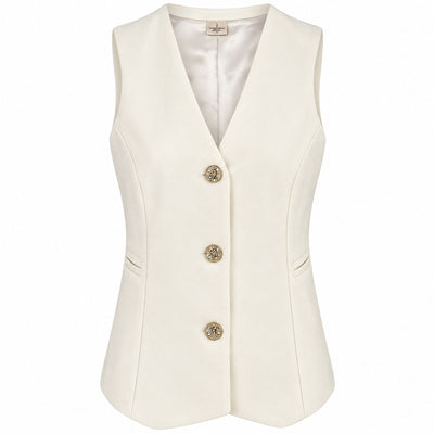 LongLady Gilet Gina Offwhite | Tall