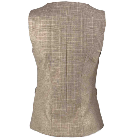 Only-M Gilet Punta Ruit, tall kleding voor lange dames, achteraanzicht