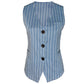 Only-M Gilet Denim Stripe | Tall