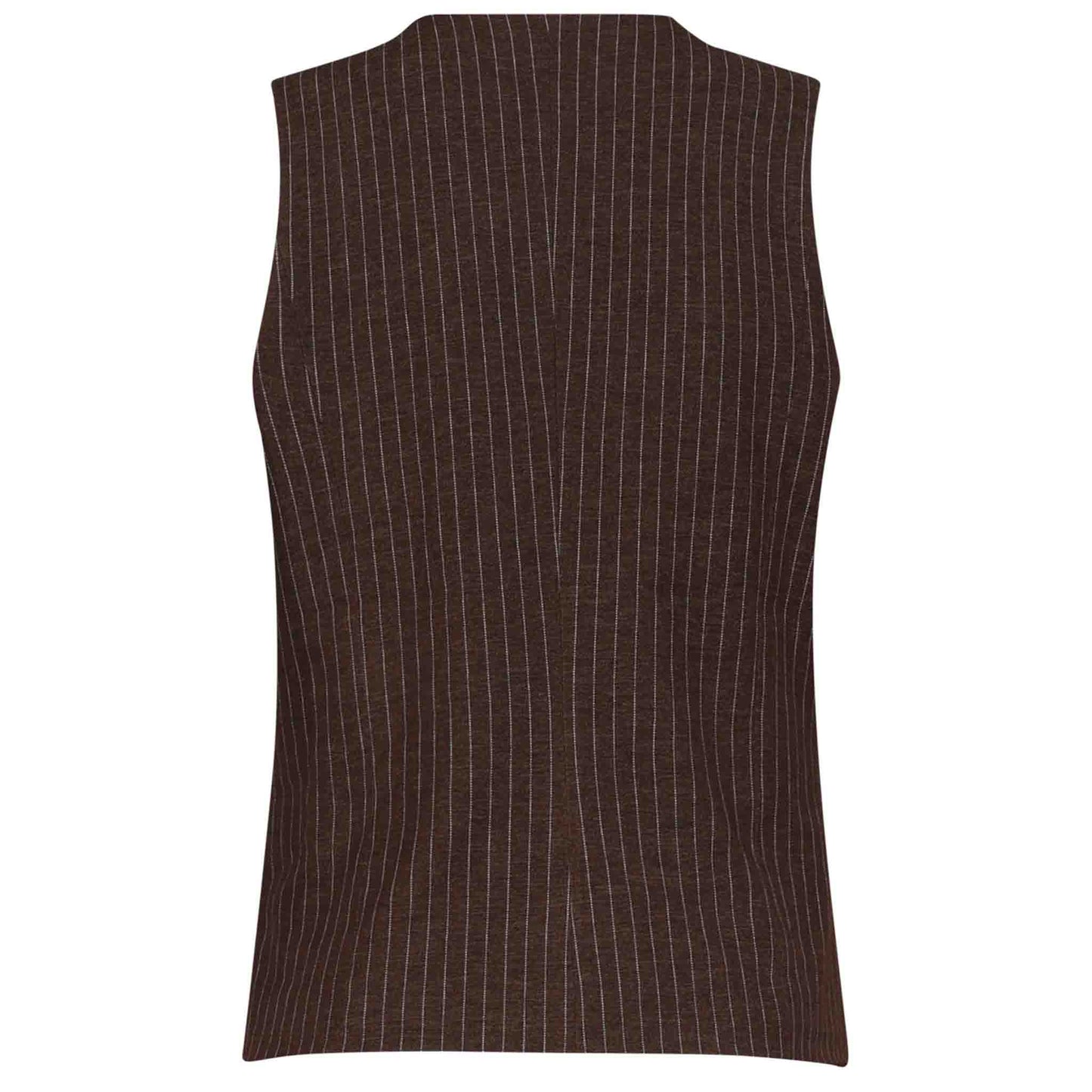 Smashed Lemon Gilet Donkerbruin – achterzijde – kleding voor lange vrouwen