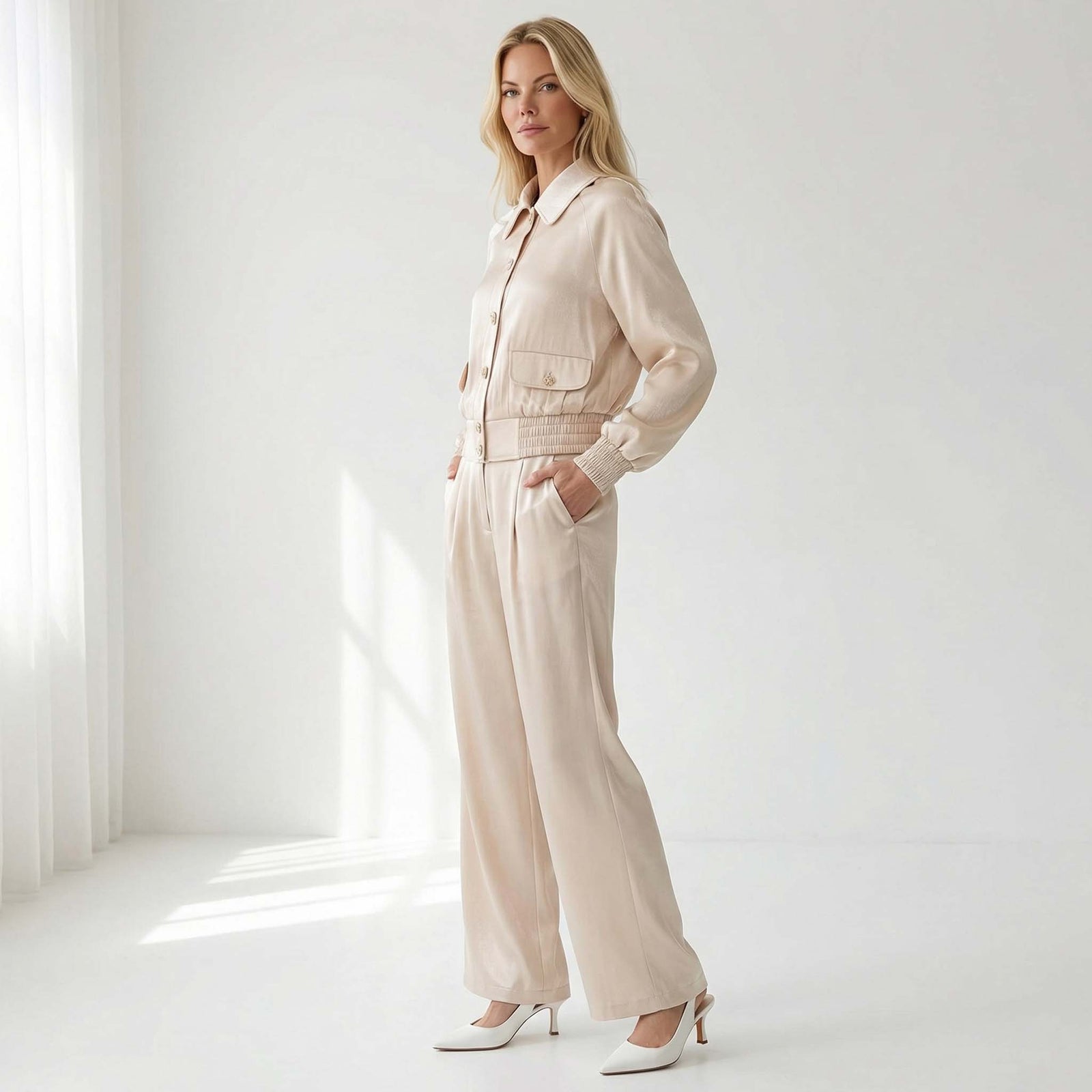 ICNK Jack Nelia Shiny Satin | Tall