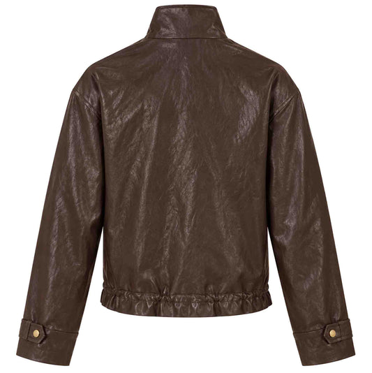 Longlady Jack Manon Vegan Leather Donkerbruin | Tall