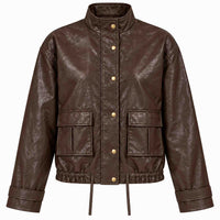 Longlady Jack Manon Vegan Leather Donkerbruin | Tall