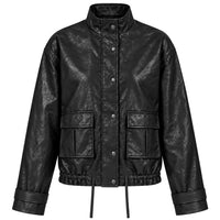 Longlady Jack Manon Vegan Leather Zwart | Tall