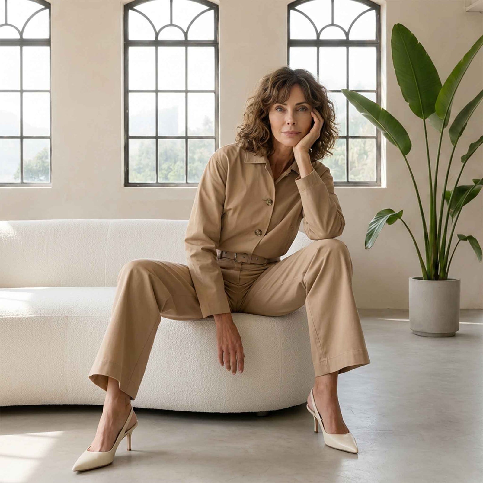 ZiZo Broek Sella Camel | Tall