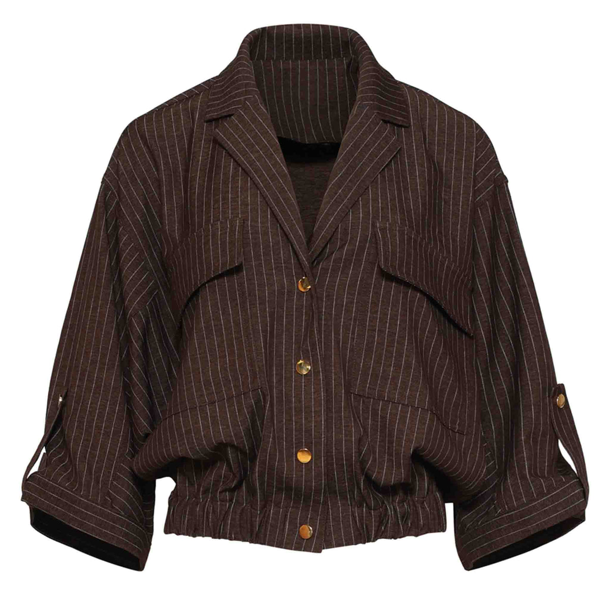 Smashed Lemon Jack Bruin Streep – voorkant – LongLady kleding voor lange dames