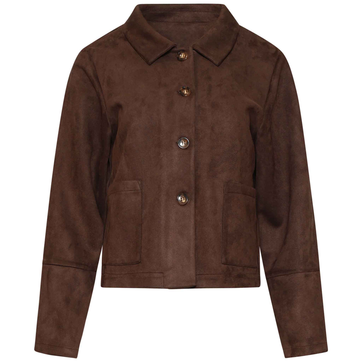 Smashed Lemon Jack Suedine Bruin – voorzijde – kleding voor lange vrouwen