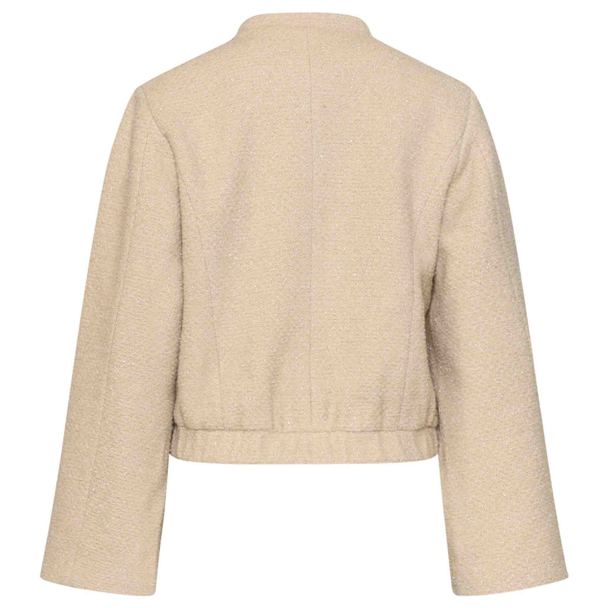 Tall boucle jack Smashed lemon | achterzijde |kleding lange dames