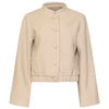 Tall boucle jack Smashed lemon | voorzijde |kleding lange dames