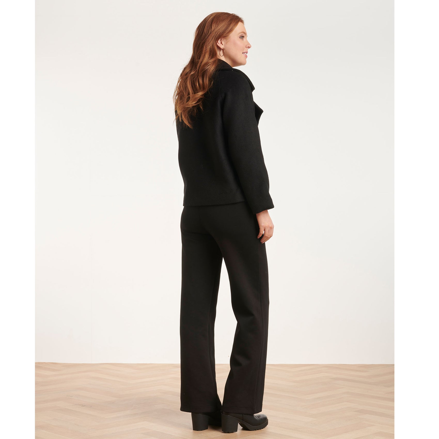 Smashed Lemon Jack Zwart, tall kleding voor lange dames, achteraanzicht