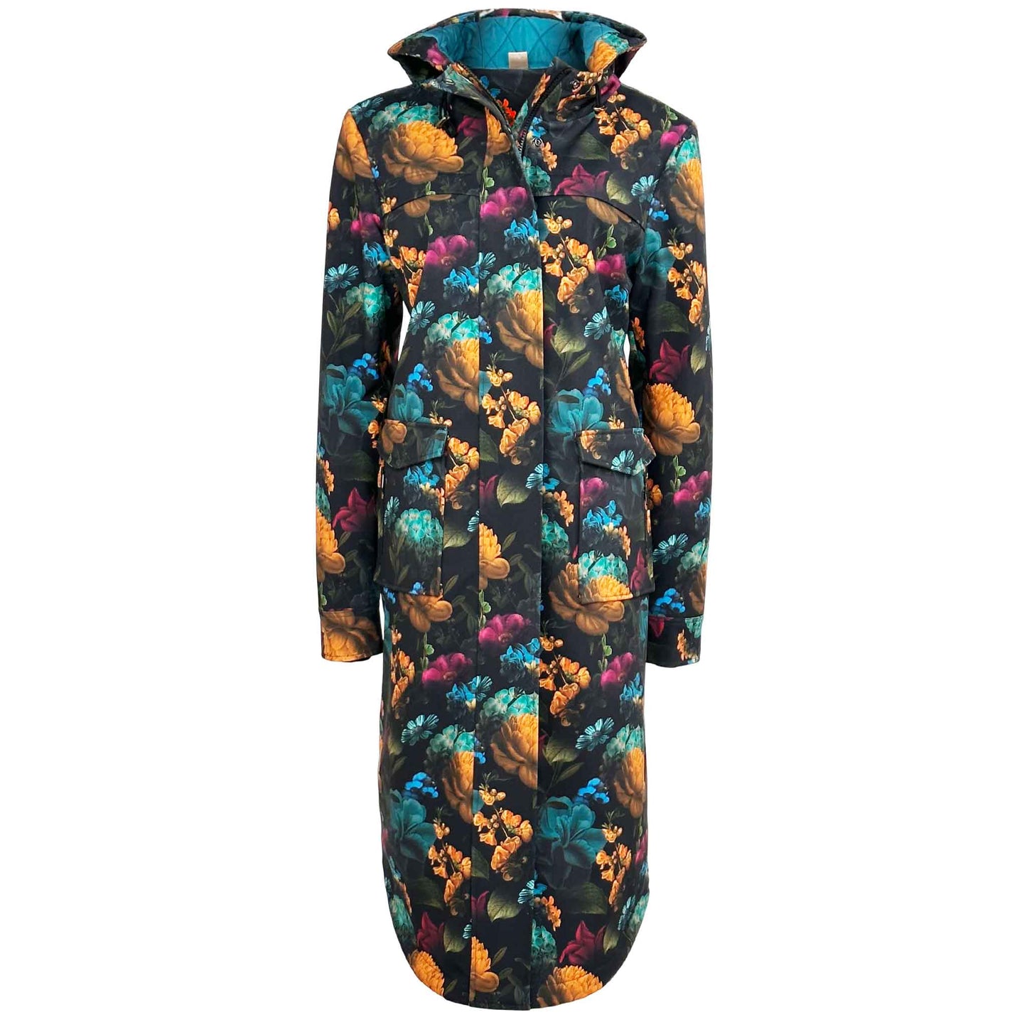 clothing tall women longlady coat miry flower
