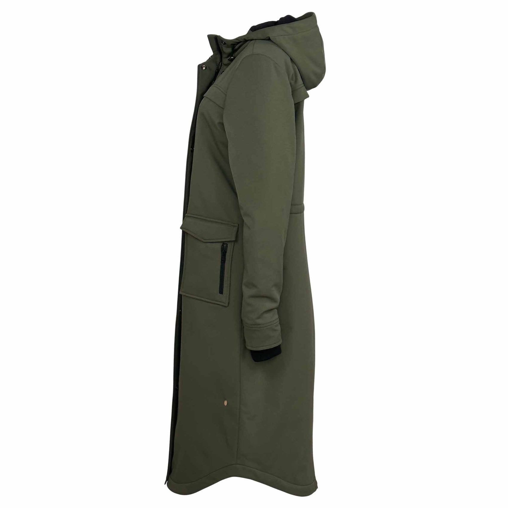 Longlady Jas Mirie, kleding voor lange vrouwen, zijaanzicht