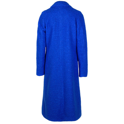 Only-M Mantel Lanissimo Kobalt, tall kleding voor lange dames, achteraanzicht