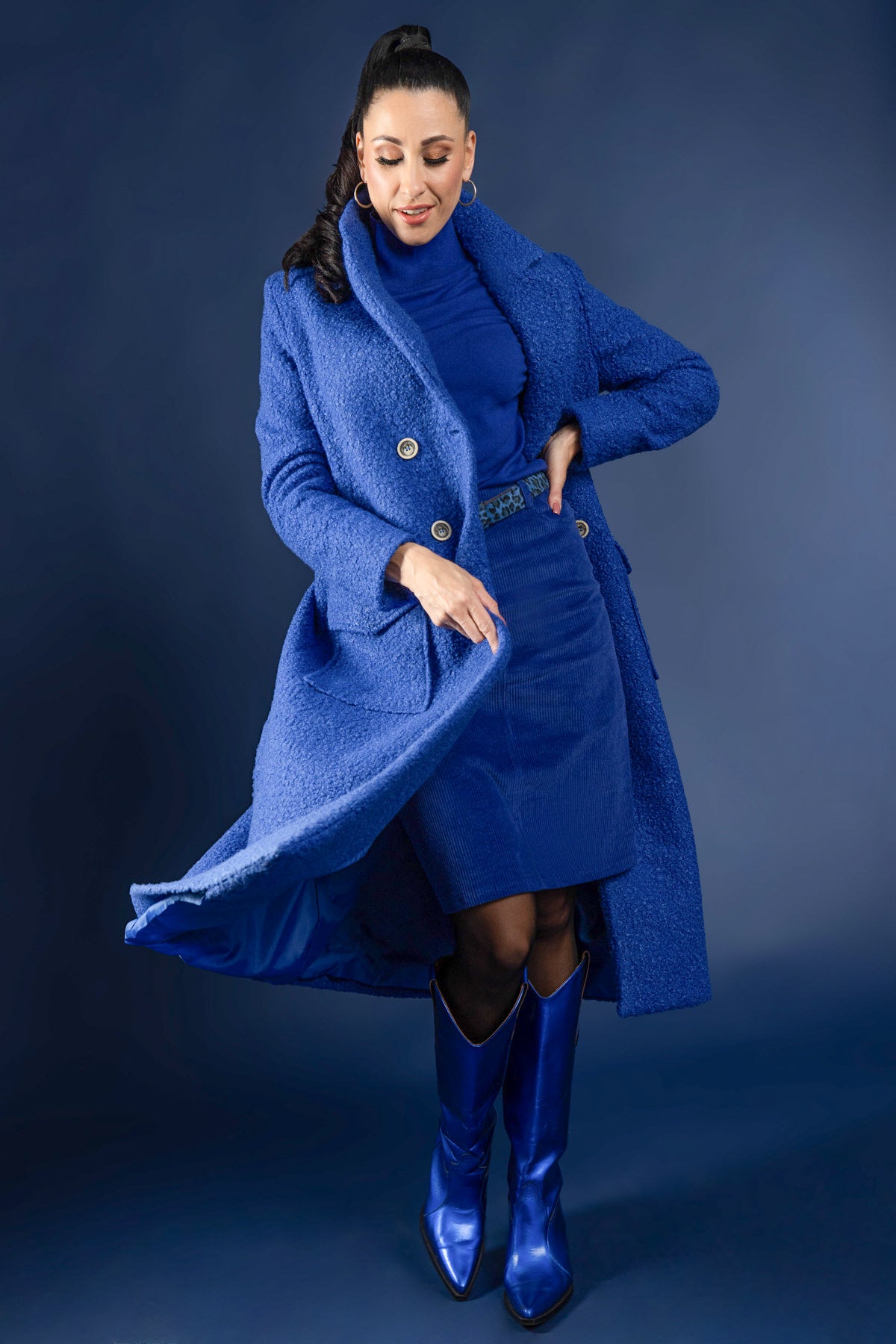 Only-M Coat Lanissimo Cobalt