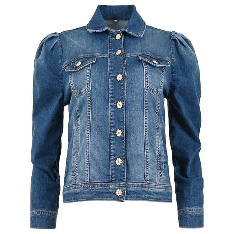 DNM Pure Jack Grand long Stone Blue, tall kleding voor lange vrouwen