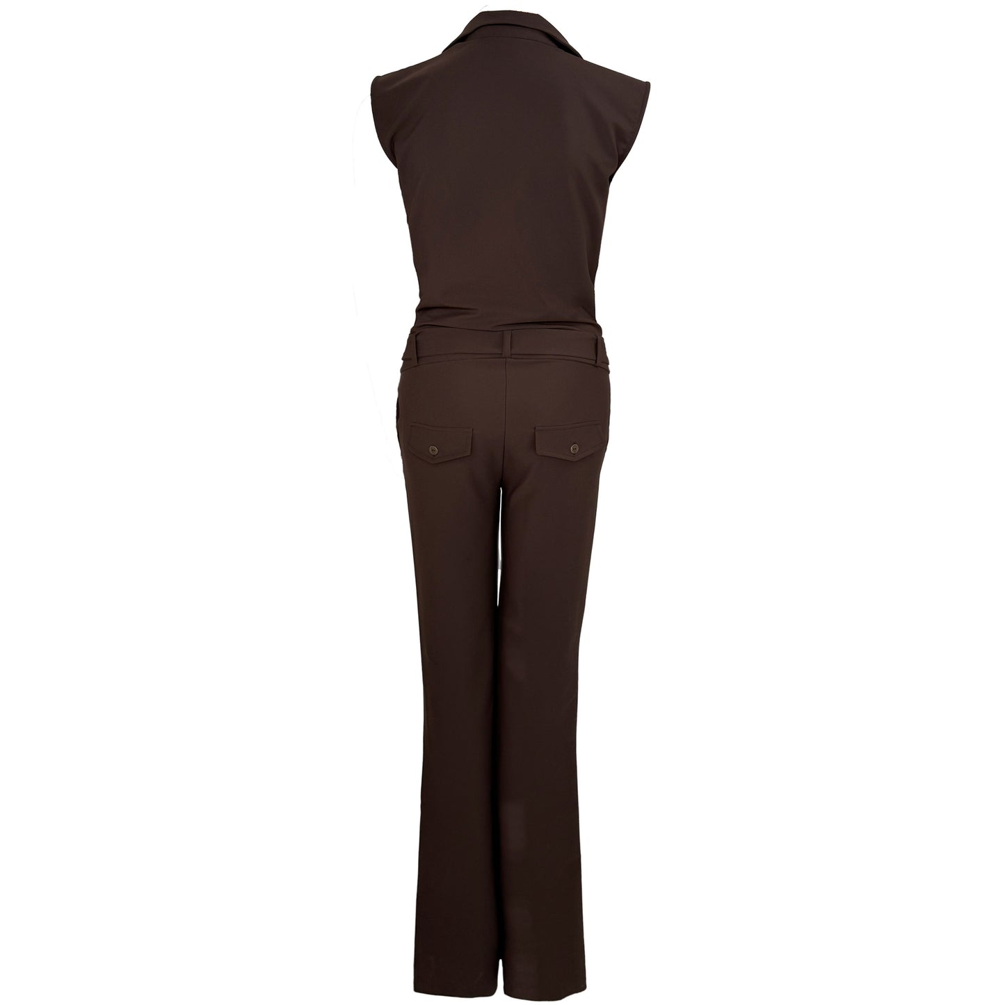 Longlady Jumpsuit Syla Donkerbruin | Tall