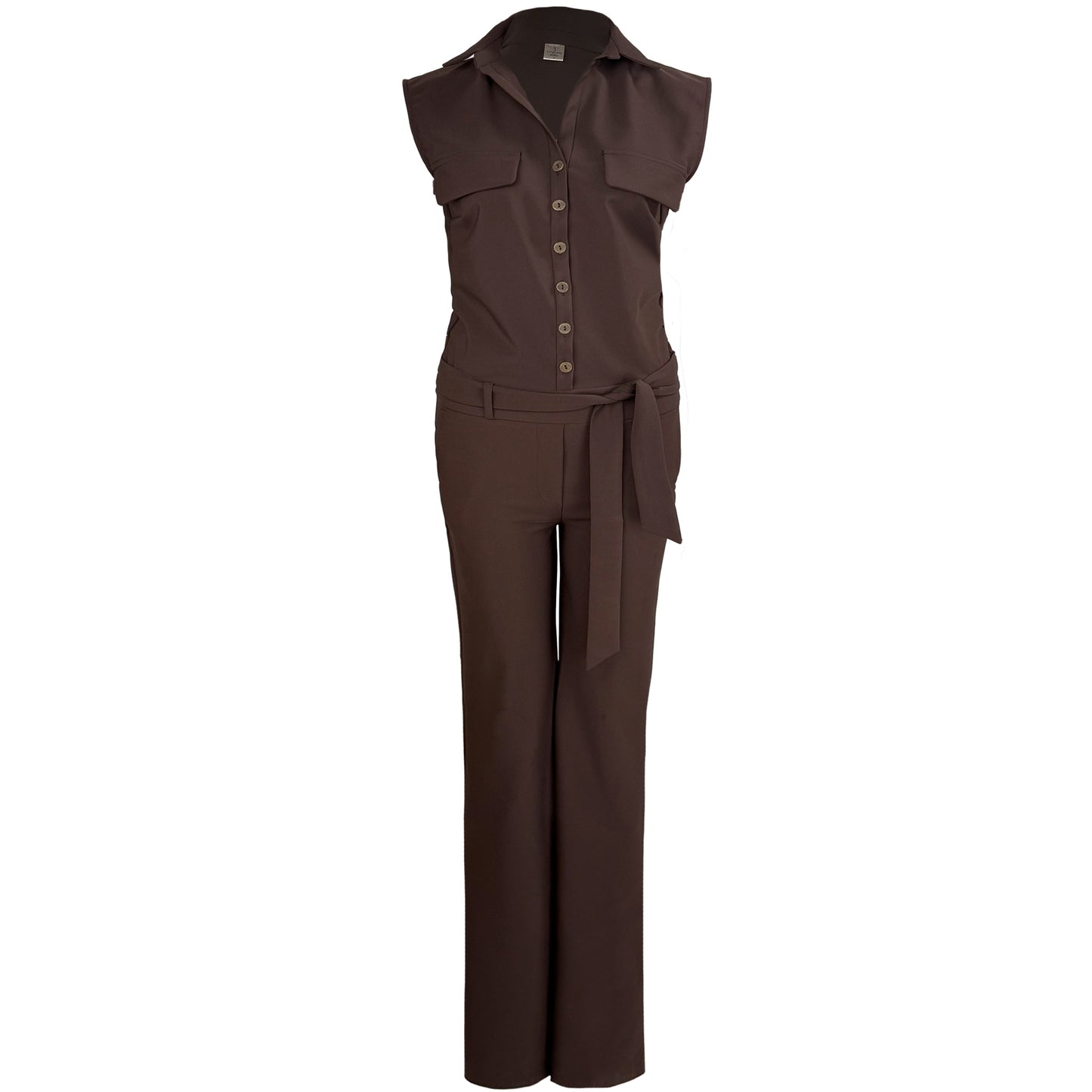 Longlady Jumpsuit Syla Donkerbruin | Tall