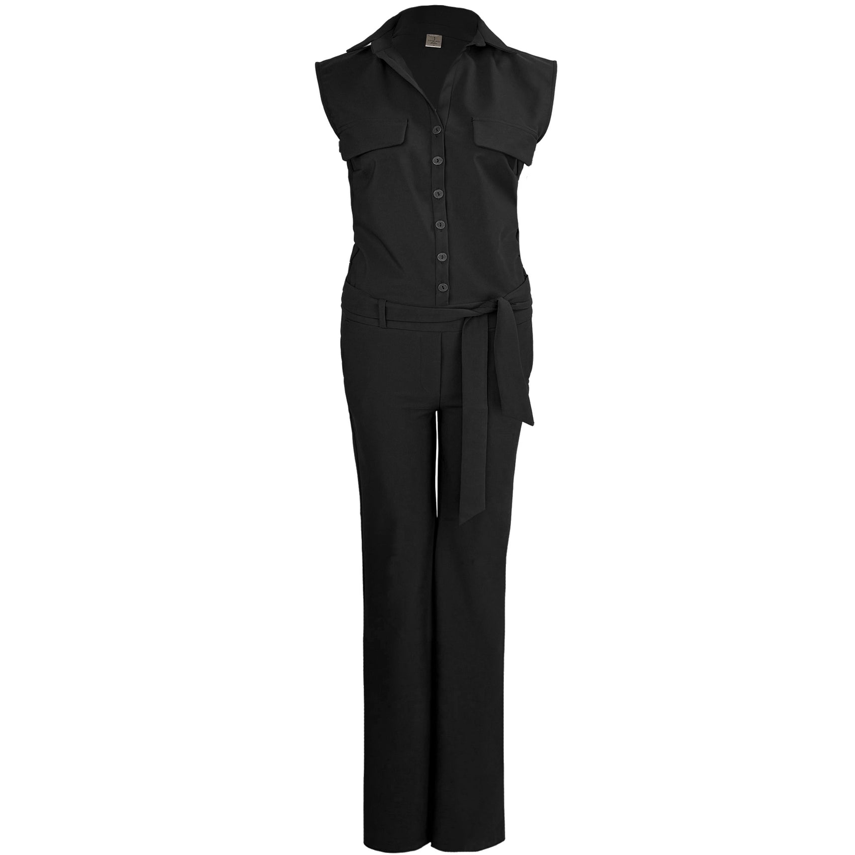 Jumpsuit lange vrouwen Longlady Syla Zwart voor