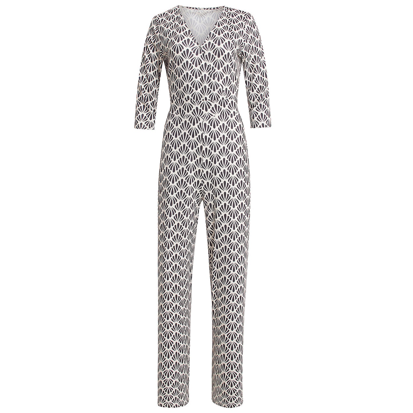 Tall Smashed Lemon Jumpsuit Print Black - tall women