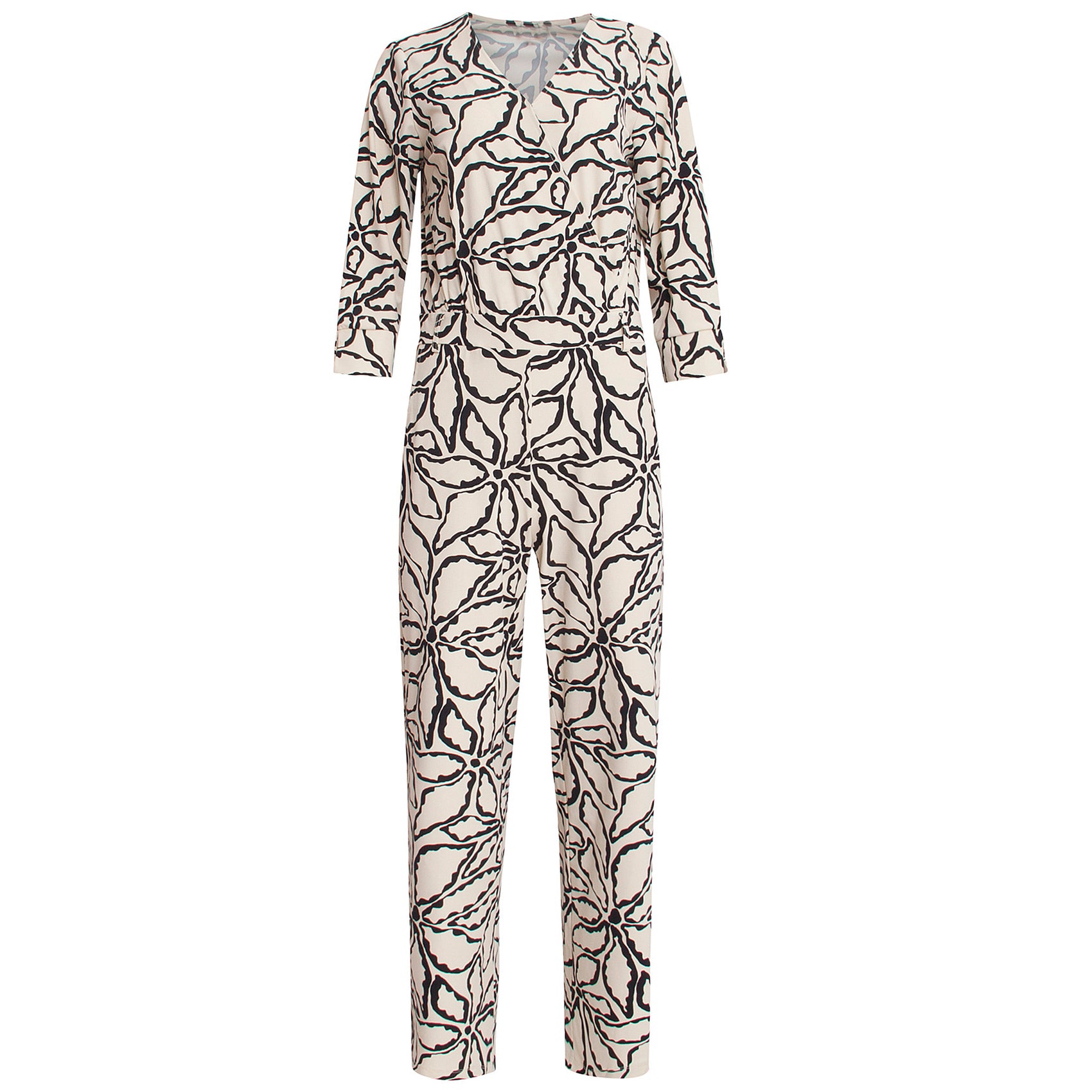 Smashed Lemon Jumpsuit Print Zwart | Tall