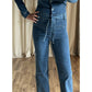 Tall Zip73 Jumpsuit Denim Flare - lange vrouwen