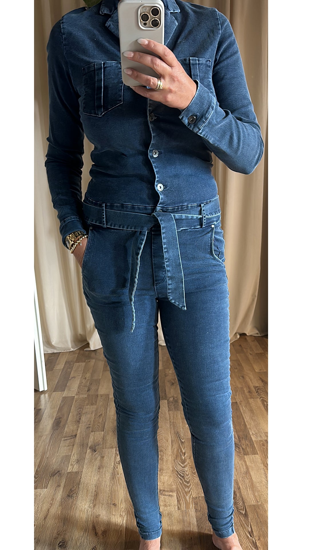 Zip73 Jumpsuit Denim Skinny, tall kleding voor lange vrouwen