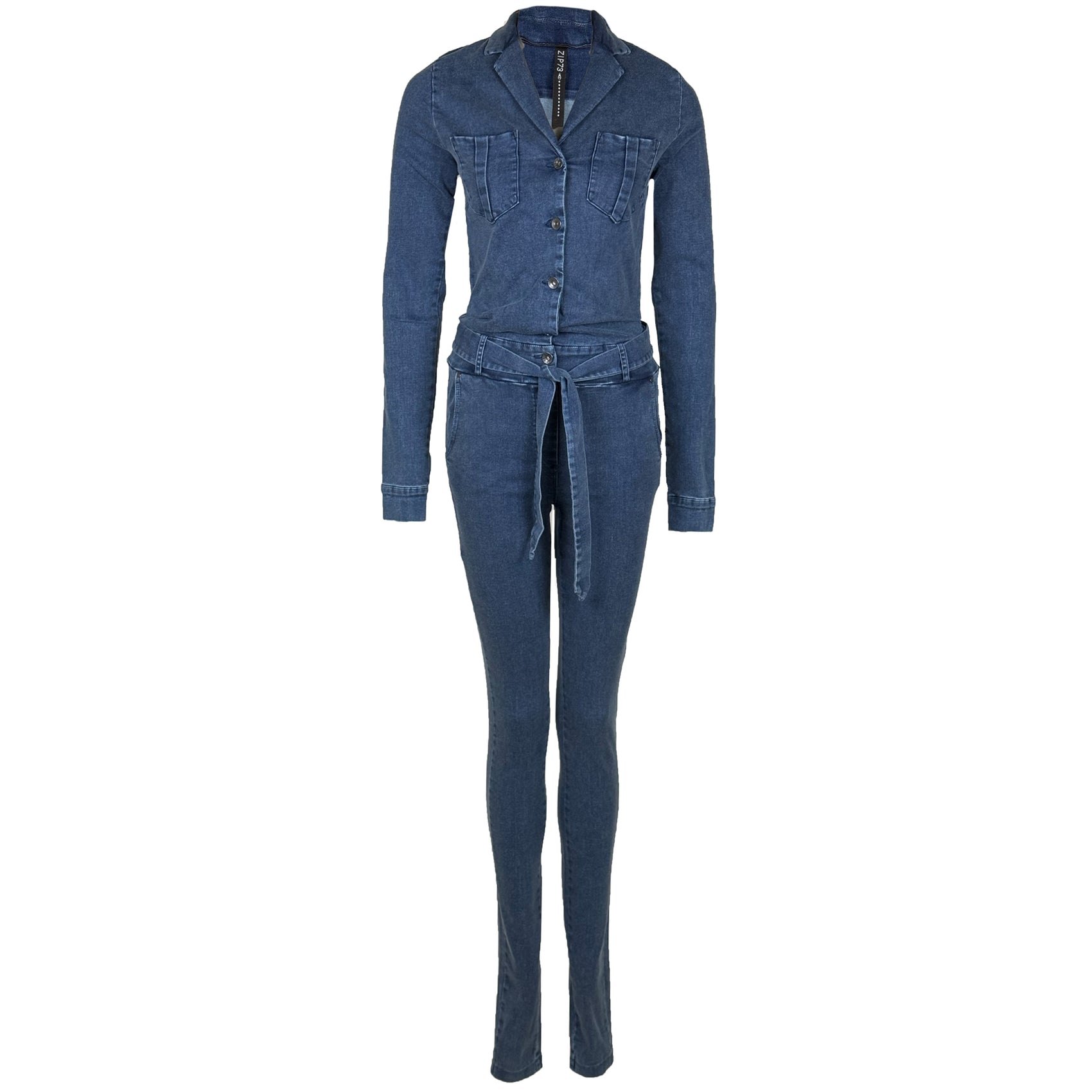 Tall Zip73 Jumpsuit Denim Skinny - lange vrouwen