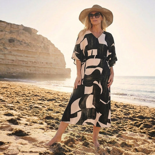Maicazz Jurk Teyera Flex Geo | Tall