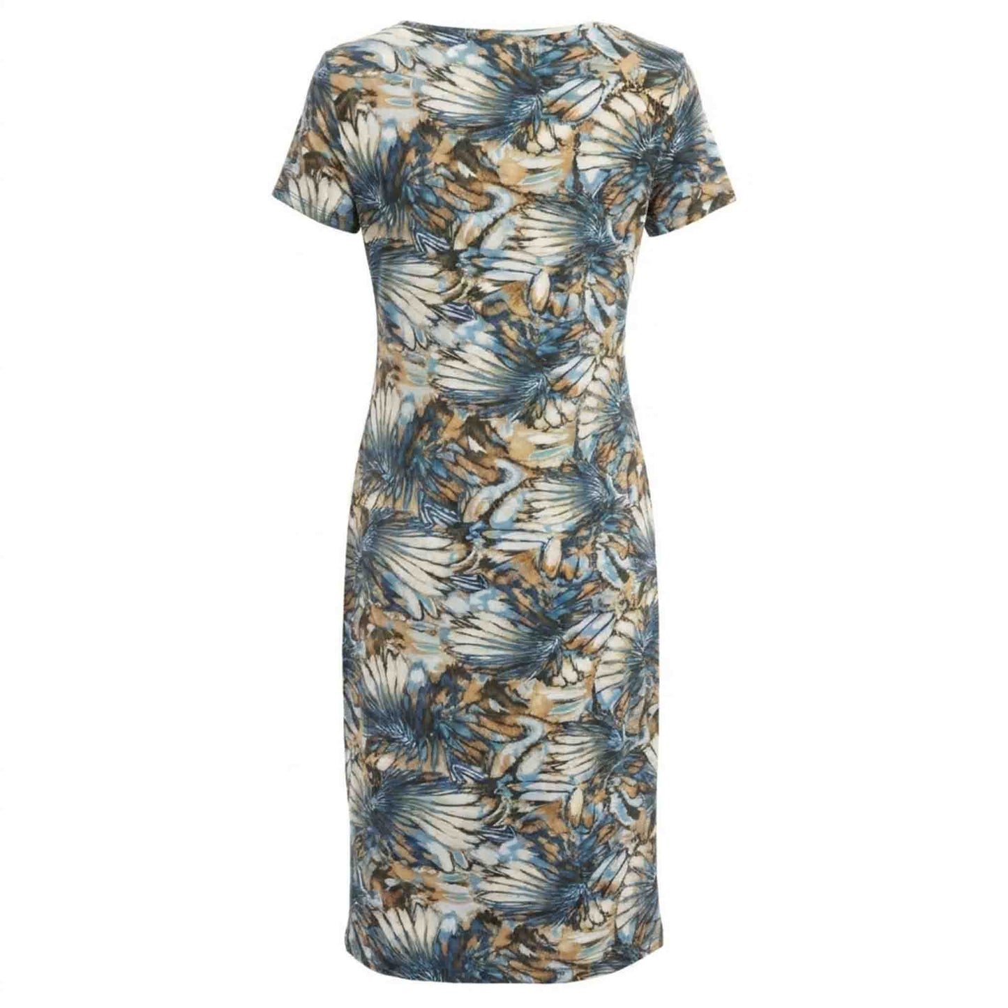 NED Jurk Janet Bruin Blauw Faded | Tall