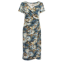 NED Jurk Janet Bruin Blauw Faded | Tall