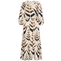 Smashed Lemon Jurk Offwhite Bruin | Tall