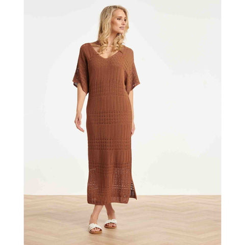 Smashed Lemon Jurk Bruin | Tall